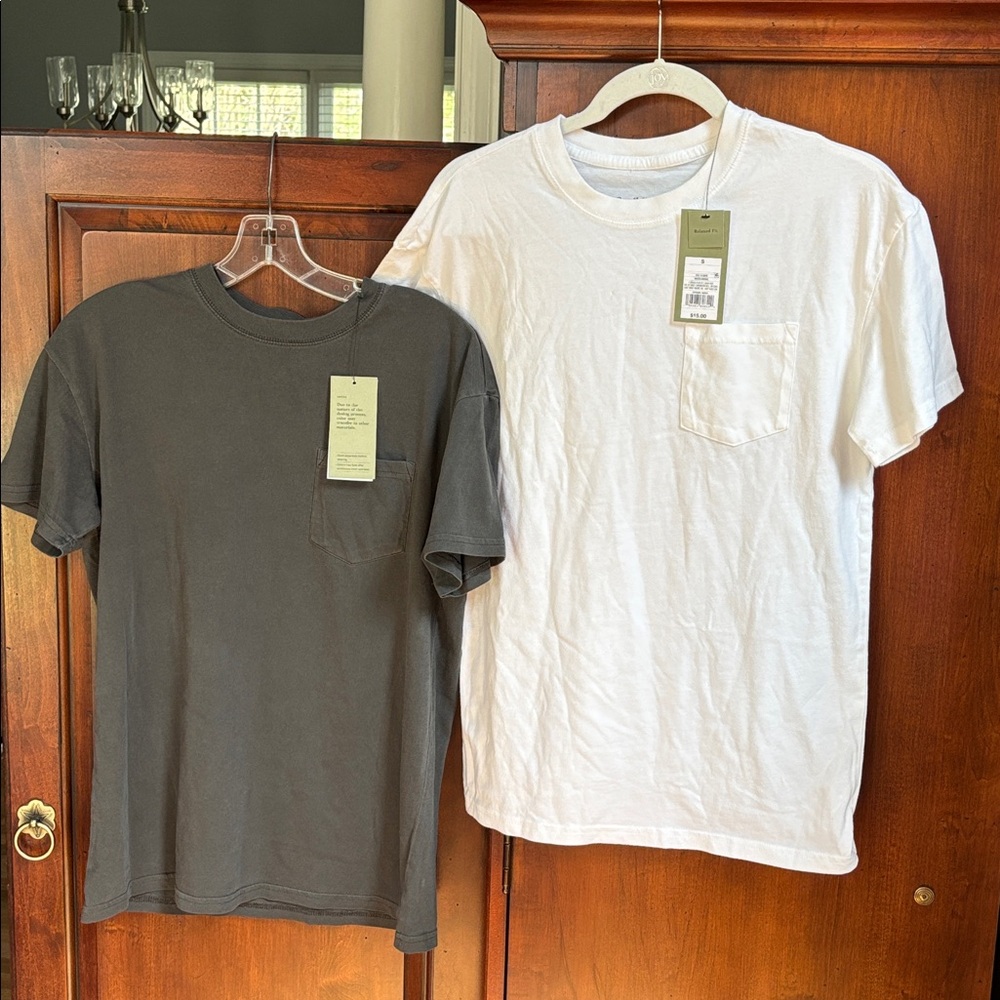 Goodfellow Bundle of 2 Relaxed Fit Pocket T-Shirts